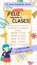 Horario de inicio